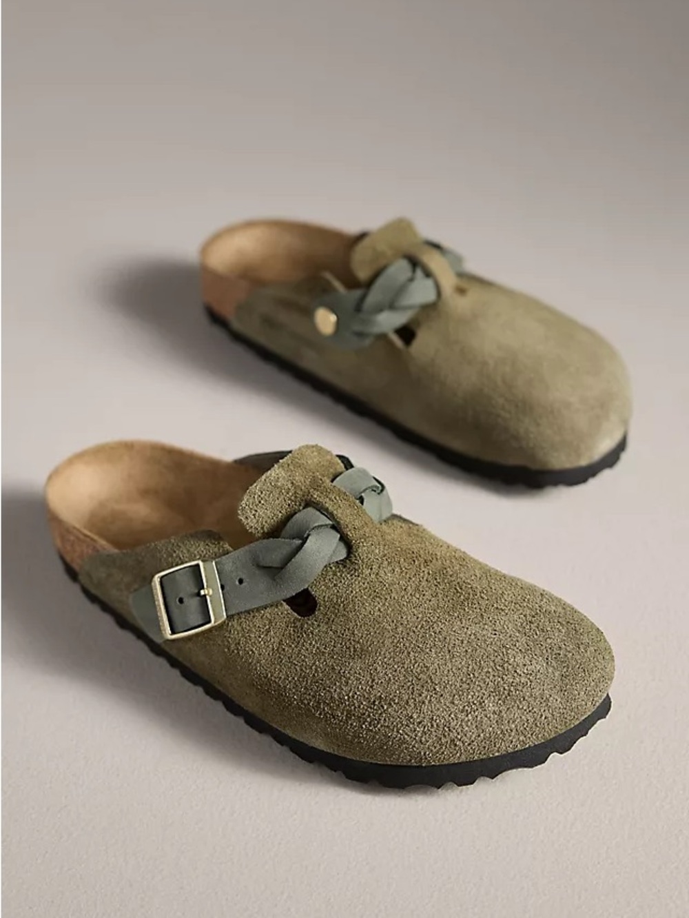 Birkenstock Boston Suede Clogs